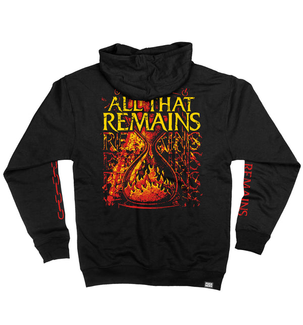 All That Remains 'Hourglass' full zip hockey hoodie in black back view