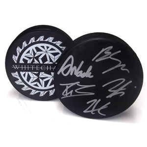 WHITECHAPEL 'MARK OF THE SKATE BLADE' limited edition autographed hockey puck