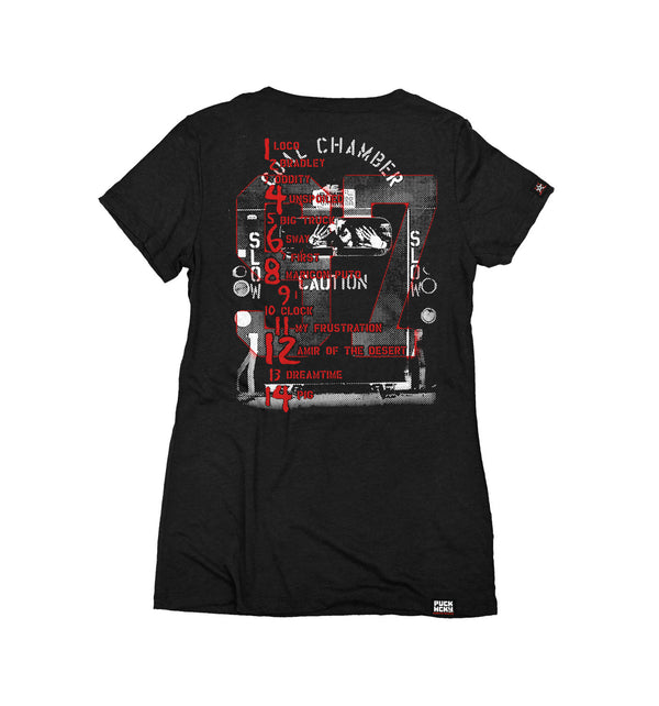 COAL CHAMBER 'ICE CREAM TRUCK' women's short sleeve hockey t-shirt in black back view