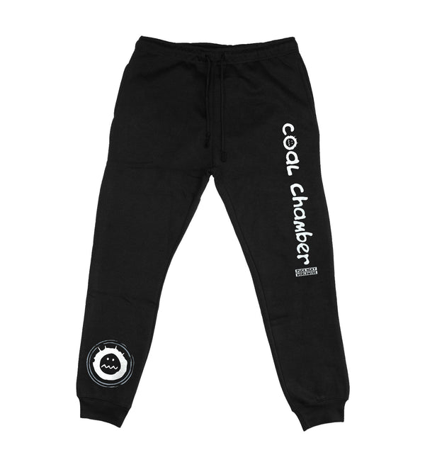 COAL CHAMBER 'LOCO' hockey jogging pants in black front view