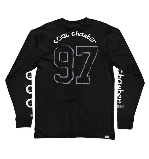 COAL CHAMBER 'LOCO' long sleeve hockey t-shirt in black back view