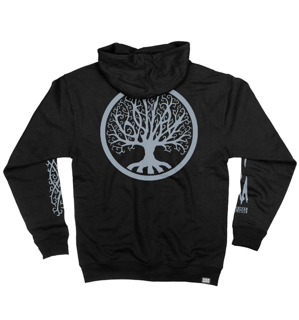 GOJIRA 'FROM THE TREES' full zip hockey hoodie in black back view