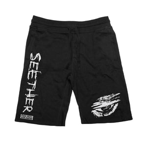 SEETHER 'THE S' fleece hockey shorts in black