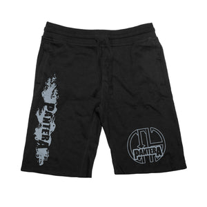 PANTERA 'GET IN THE PIT' fleece hockey shorts in black