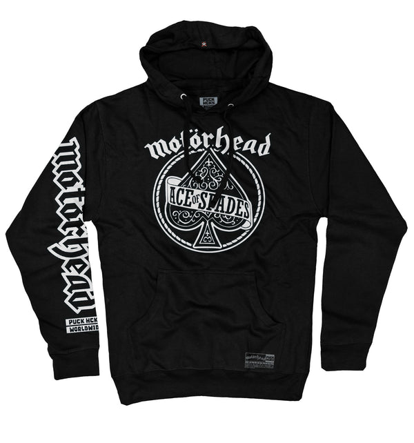 Motorhead 'Ace of Spades' pullover hockey hoodie in black