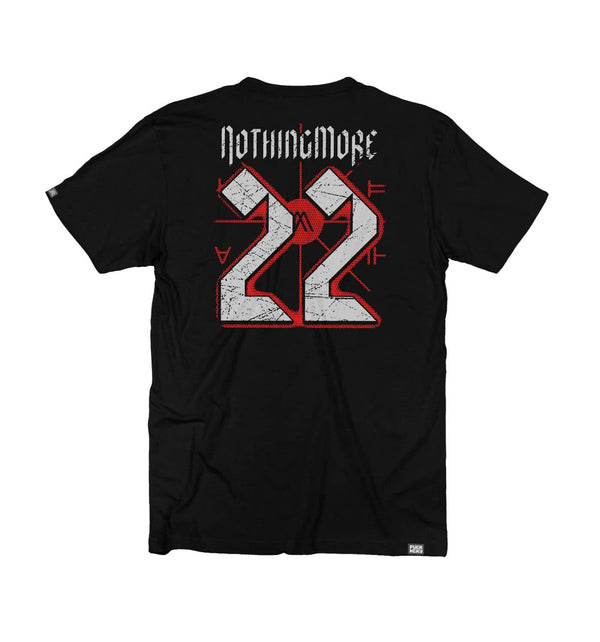 NOTHING MORE 'Deja Vu' short sleeve hockey t-shirt in black back view