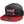 NOTHING MORE 'NEVERLAND' snapback hockey cap in black camo with red brim front view