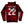 NOTHING MORE 'SPIRITS' pullover hockey hoodie in red and black tie-dye back view