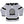 WHITECHAPEL 'MARK OF THE SKATE BLADE' hockey jersey in grey, black, and white front view