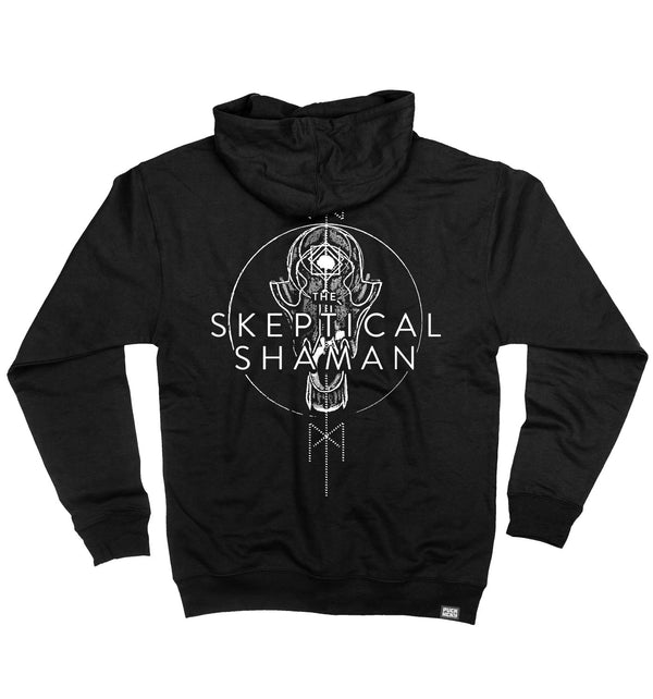 TOTEM 'Logo' full zip hoodie in black back view