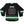 TYPE O NEGATIVE 'THORN' deluxe hockey jersey in black, kelly green, and white back view