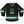 TYPE O NEGATIVE 'THORN' deluxe hockey jersey in black, kelly green, and white front view