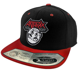 ANTHRAX 'NOT' snapback hockey cap in black and red