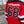 BLACK SABBATH ‘IRON MAN’ deluxe hockey jersey in red, black, and white back view on model