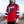 BLACK SABBATH ‘IRON MAN’ deluxe hockey jersey in red, black, and white front view on model