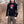 BLACK SABBATH 'IRON MAN' long sleeve hockey t-shirt in black front view on model