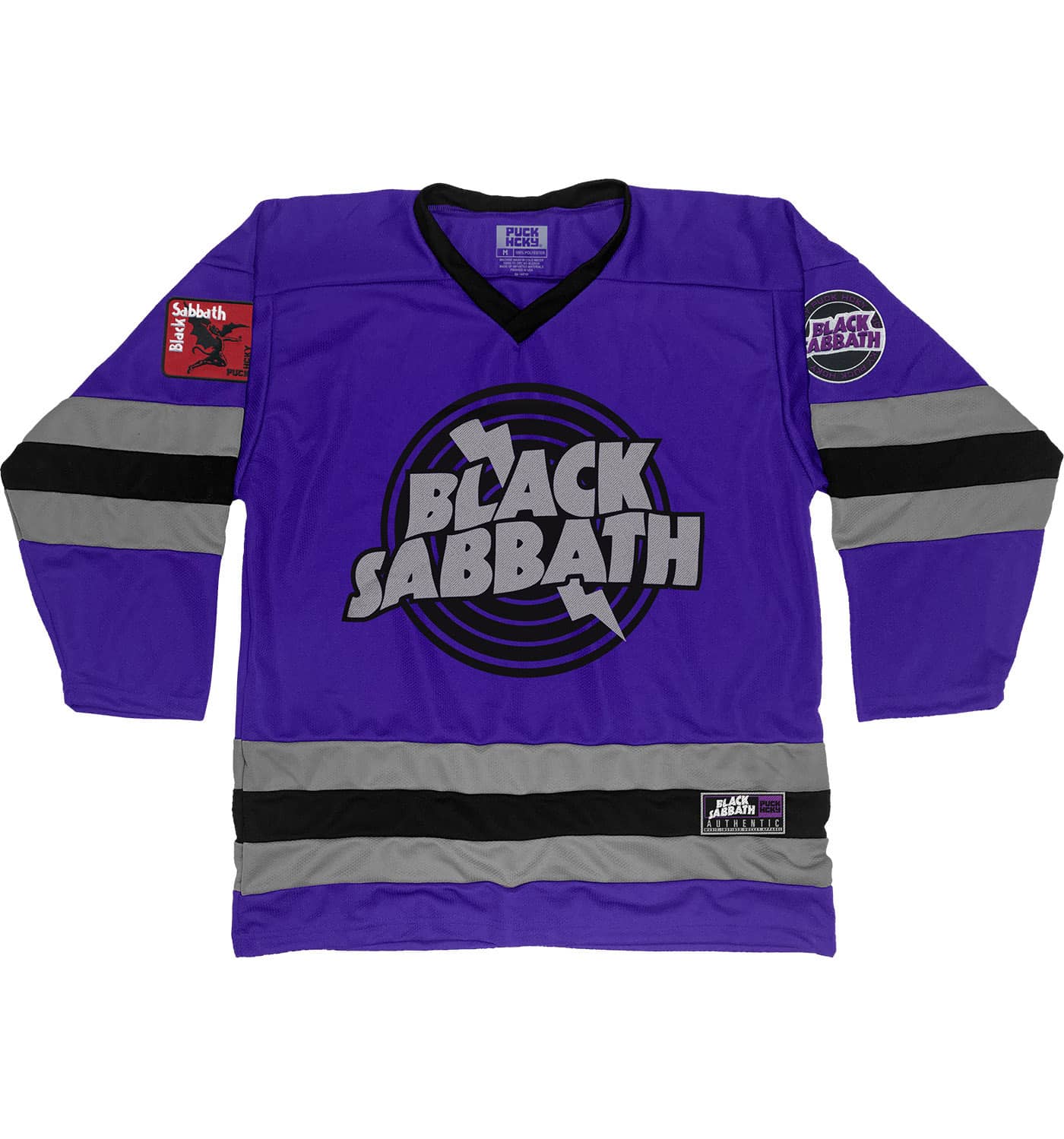 purple and black jersey