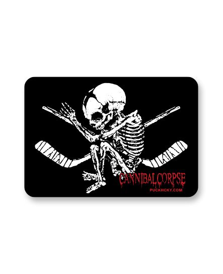 CANNIBAL CORPSE 'GOAL OBSESSED' hockey sticker