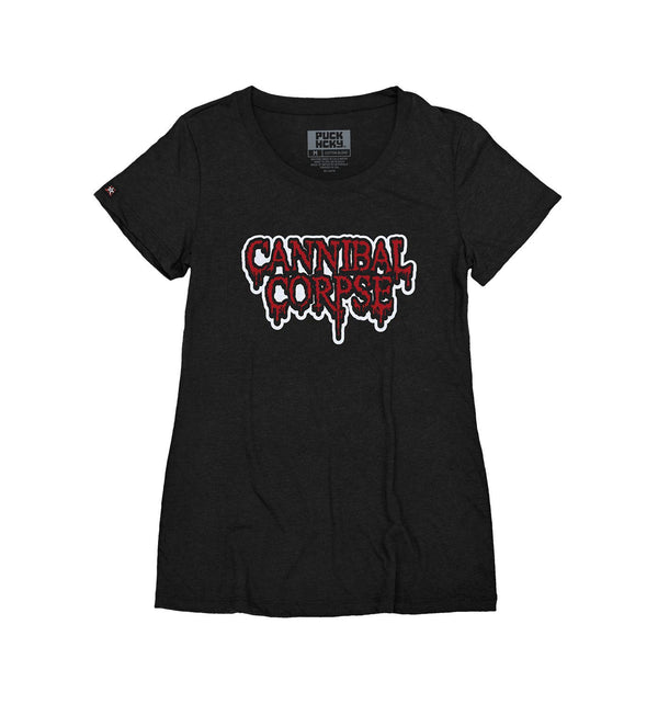 CANNIBAL CORPSE 'HOCKEY CLUB' women's short sleeve hockey t-shirt in black