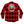 GOJIRA 'THE SHOOTING STAR' hockey flannel in red plaid back view