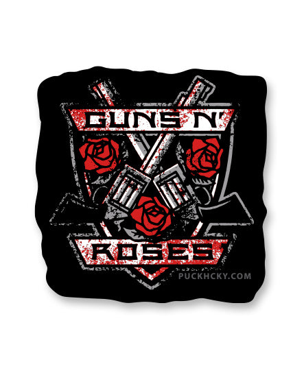 GUNS N' ROSES 'THE KINGS' hockey sticker front view