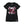 GWAR ‘CROSSBONES CROSSCHECK’ women's short sleeve hockey t-shirt in black front view