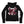 GWAR ‘CROSSBONES CROSSCHECK’ women's full zip hockey hoodie in acid black back view