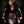 HEARTSICK 'THE SNAKE AND THE ROSE' hockey jersey in black, white, and red front view on model
