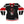 HEARTSICK 'THE SNAKE AND THE ROSE' hockey jersey in black, white, and red front view