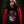 HEARTSICK ‘THE SNAKE AND THE ROSE’ hockey raglan t-shirt in black with red sleeves front view on male model