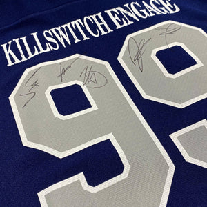 KILLSWITCH ENGAGE 'HOLY WHALER' limited edition autographed hockey jersey back view