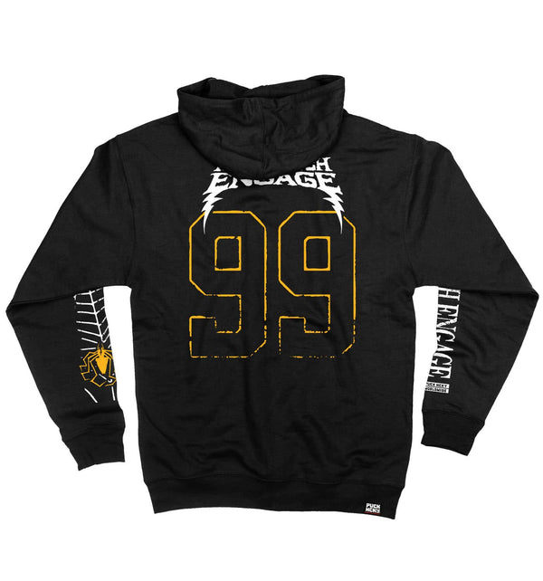 KILLSWITCH ENGAGE ‘SAVE ME’ full zip hockey hoodie in black back view