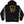 KILLSWITCH ENGAGE ‘SAVE ME’ laced pullover hockey hoodie in black with yellow and white laces front view