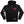 MINISTRY 'PENTA-PUCK' full zip hockey hoodie in black front view