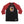 MINISTRY 'UNCLE AL WINDY CITY' hockey raglan t-shirt in black with red sleeves front view