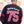 MOTÖRHEAD 'EAGLE' HOCKEY hockey jersey in black and red back view on model