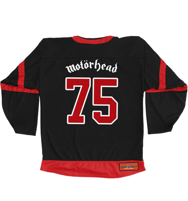 Motorhead 'Eagle' hockey jersey in black and red back view