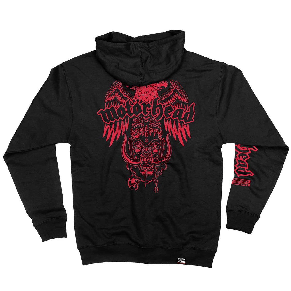 Sweat à Capuche Officiel Motörhead - Motif "Spade Wings" (As De Pique Et Ailes), Coupe Classique, 100% Coton (241 G/m²)