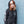 PANTERA 'A VULGAR DISPLAY' women's full zip hockey hoodie in acid black front view on model