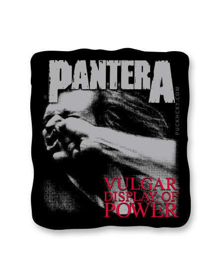 PANTERA 'A VULGAR DISPLAY' hockey sticker front view