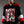 POPEYE 'STRONG TO THE FINISH' hockey jersey in black, red, and white front view on model