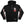 POPEYE 'STRONG TO THE FINISH' full zip hockey hoodie in black front view