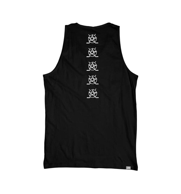 PUCK HCKY 'BIG STAR' hockey tank in black back view