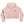 PUCK HCKY 'EQUIPMENT HAZMAT' women's cropped hockey hoodie in blush front view