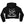 PUCK HCKY SKATE MARKS' women's pullover crop hockey hoodie in black