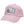 PUCK HCKY 'SLICED AND STACKED' relaxed fit hockey Dad hat in pink