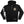 ROB ZOMBIE 'MARS NEEDS HCKY' full zip hockey hoodie in black front view