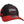 ROB ZOMBIE 'PUCK OF THE EARTH' stretch fit hockey cap in black with red brim and stripes front view