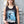 ROB ZOMBIE 'SKATANIC' hockey tank top in black front view on female model