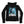 ROB ZOMBIE 'SKATANIC' women's full zip hockey hoodie in acid black back view